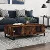 Image de vidaXL Vidaxl Table Basse Chêne Fumé 104x60x35 Cm Bois D'ingénierie