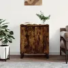 Image de Vidaxl Buffet ChÃªne FumÃ© 60x35x70 Cm Bois D'ingÃ©nierie
