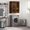 Image de vidaXL Armoire murale chêne fumé 69,5x34x90 cm