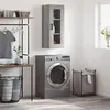 Image de vidaXL Armoire murale sonoma gris 34,5x34x90 cm828922