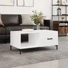 Image de vidaXL Table basse Blanc brillant 90x50x40 cm Bois d'ingénierie829214
