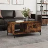 Image de vidaXL Table basse chêne fumé 90x50x40 cm bois d'ingénierie829217