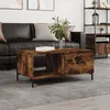 Image de vidaXL Table basse chÃªne fumÃ© 90x50x40 cm bois d'ingÃ©nierie