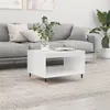 Image de vidaXL Table basse blanc 60x50x40 cm bois d'ingénierie
