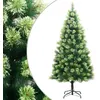Image de vidaXL Sapin de Noël artificiel à charnières avec support 180 cm356738
