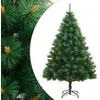 Image de vidaXL Sapin de NoÃ«l artificiel Ã  charniÃ¨res avec support 180 cm