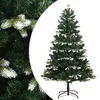 Image de vidaXL Sapin de Noël artificiel à charnières avec neige floquée 120 cm356755