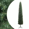 Image de vidaXL Sapin de Noël mince avec support 300 cm PVC
