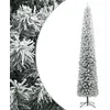 Image de vidaXL Sapin de Noël mince avec support et flocon de neige 300 cm PVC357687