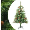 Image de vidaXL Sapin de Noël artificiel avec pommes de pin et baies 150 cm357706