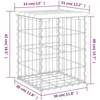 Image de vidaXL Vidaxl Banc De Jardin Design Gabion 33x31x42 Cm Bois De Pin Imprégné