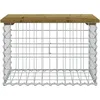 Image de vidaXL Vidaxl Banc De Jardin Design Gabion 63x44x42 Cm Bois De Pin Imprégné