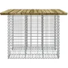 Image de vidaXL Vidaxl Banc De Jardin Design Gabion 100x102x72 Cm Bois De Pin Imprégné