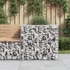 Image de vidaXL Vidaxl Panier De Gabions Argenté 70x70x65 Cm Fer Galvanisé
