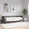 Image de vidaXL Lit de jour avec matelas gris foncé 80x200 cm tissu