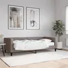 Image de vidaXL Lit de jour avec matelas taupe 90x200 cm tissu
