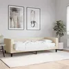 Image de vidaXL Lit de jour avec matelas crème 90x200 cm tissu