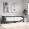 Image de vidaXL Lit de jour avec matelas gris foncé 90x190 cm tissu