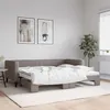 Image de vidaXL Lit de jour avec lit gigogne taupe 90x200 cm tissu