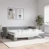 Image de vidaXL Lit de jour avec lit gigogne gris clair 90x190 cm tissu3196588