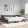 Image de vidaXL Lit de jour avec gigogne sans matelas gris foncÃ© 90x190 cm