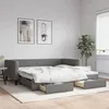 Image de vidaXL Lit de jour avec gigogne et tiroirs sans matelas 100x200 cm