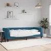 Image de vidaXL Lit de jour avec matelas bleu 80x200 cm velours