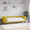 Image de vidaXL Lit de jour avec matelas jaune 90x200 cm velours