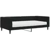 Image de vidaXL Lit de jour avec matelas noir 100x200 cm velours3196678