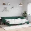 Image de vidaXL Lit de jour avec lit gigogne vert foncé 90x200 cm velours