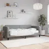 Image de vidaXL Lit de jour avec matelas gris clair 80x200 cm tissu