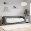 Image de vidaXL Lit de jour avec matelas gris foncé 80x200 cm tissu