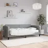 Image de vidaXL Lit de jour avec matelas gris clair 90x190 cm tissu3196808