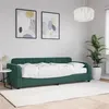 Image de vidaXL Lit de jour avec matelas vert foncé 80x200 cm velours