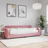 Image de vidaXL Lit de jour avec matelas rose 80x200 cm velours