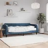 Image de vidaXL Lit de jour avec matelas bleu 80x200 cm velours