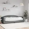 Image de vidaXL Lit de jour avec matelas gris foncé 80x200 cm tissu