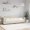 Image de vidaXL Lit de jour avec matelas crème 80x200 cm tissu