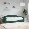 Image de vidaXL Lit de jour avec matelas vert foncé 80x200 cm velours