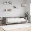 Image de vidaXL Lit de jour avec matelas taupe 90x200 cm tissu