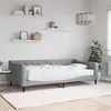 Image de vidaXL Lit de jour avec matelas gris clair 100x200 cm tissu3197413