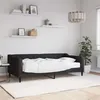 Image de vidaXL Lit de jour avec matelas noir 90x190 cm tissu3197420