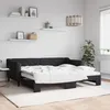 Image de vidaXL Lit de jour avec lit gigogne noir 90x190 cm tissu