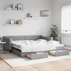 Image de vidaXL Lit de jour avec gigogne et tiroirs sans matelas 100x200 cm3197467