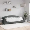 Image de vidaXL Lit de jour avec matelas gris foncé 80x200 cm tissu