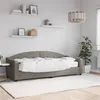 Image de vidaXL Lit de jour avec matelas taupe 80x200 cm tissu