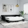 Image de vidaXL Lit de jour avec lit gigogne noir 90x200 cm similicuir