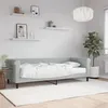 Image de vidaXL Lit de jour avec matelas gris clair 80x200 cm velours