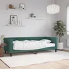 Image de vidaXL Lit de jour avec matelas vert foncé 80x200 cm velours