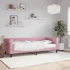 Image de vidaXL Lit de jour avec matelas rose 80x200 cm velours